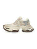 MEROPE Suede Runner Sneakers Beige