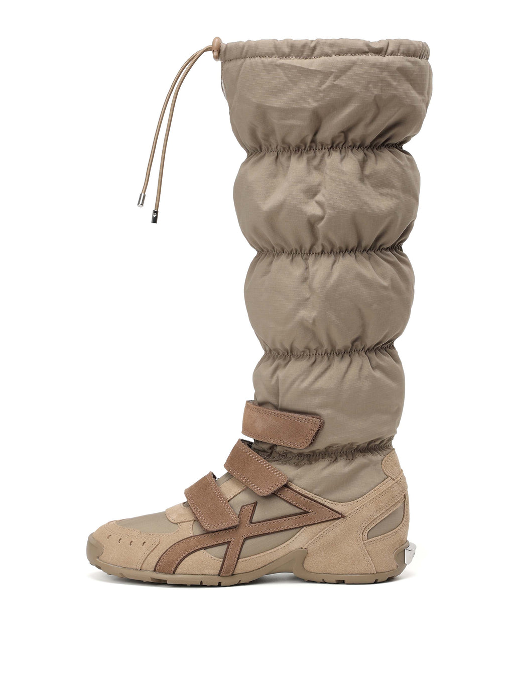HARMONIA Padded Gaiter Knee-High Sneakers Khaki Brown