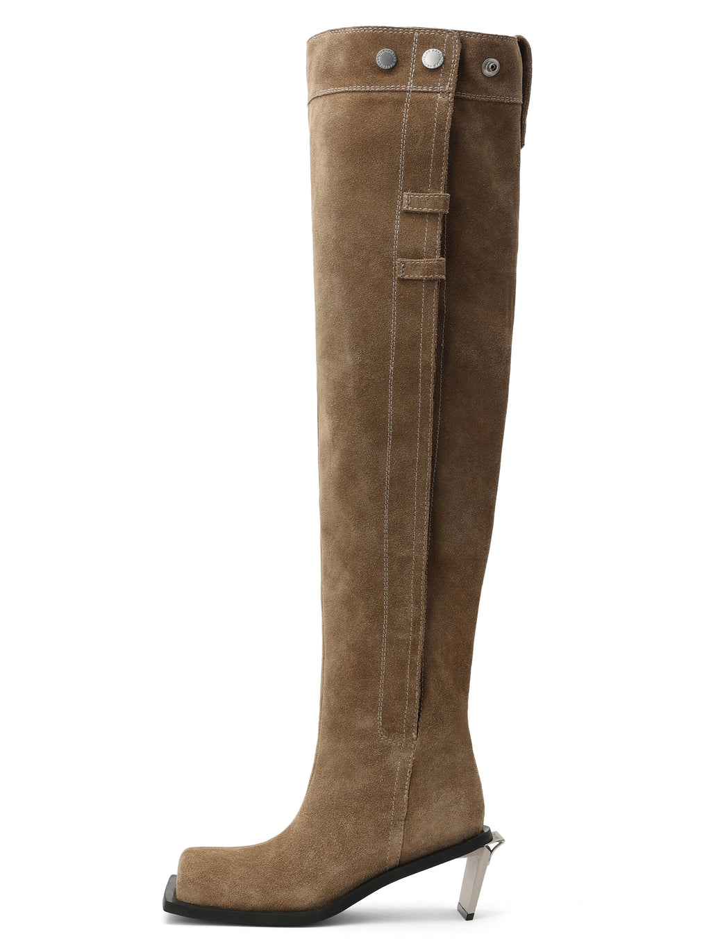 ERINYS Opener Heel Overknee-Stiefel Kamelbraun