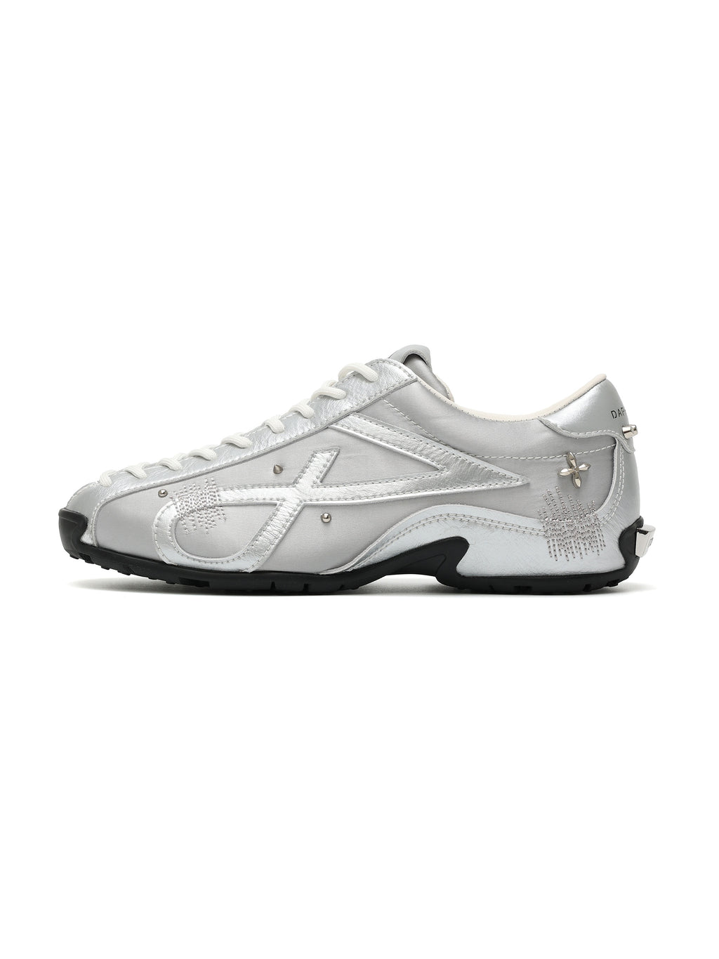 LETO Embellished Trainers Silver