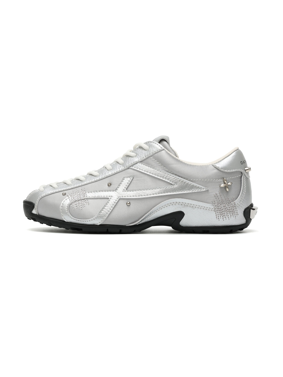 LETO Verzierte Sneaker Silber