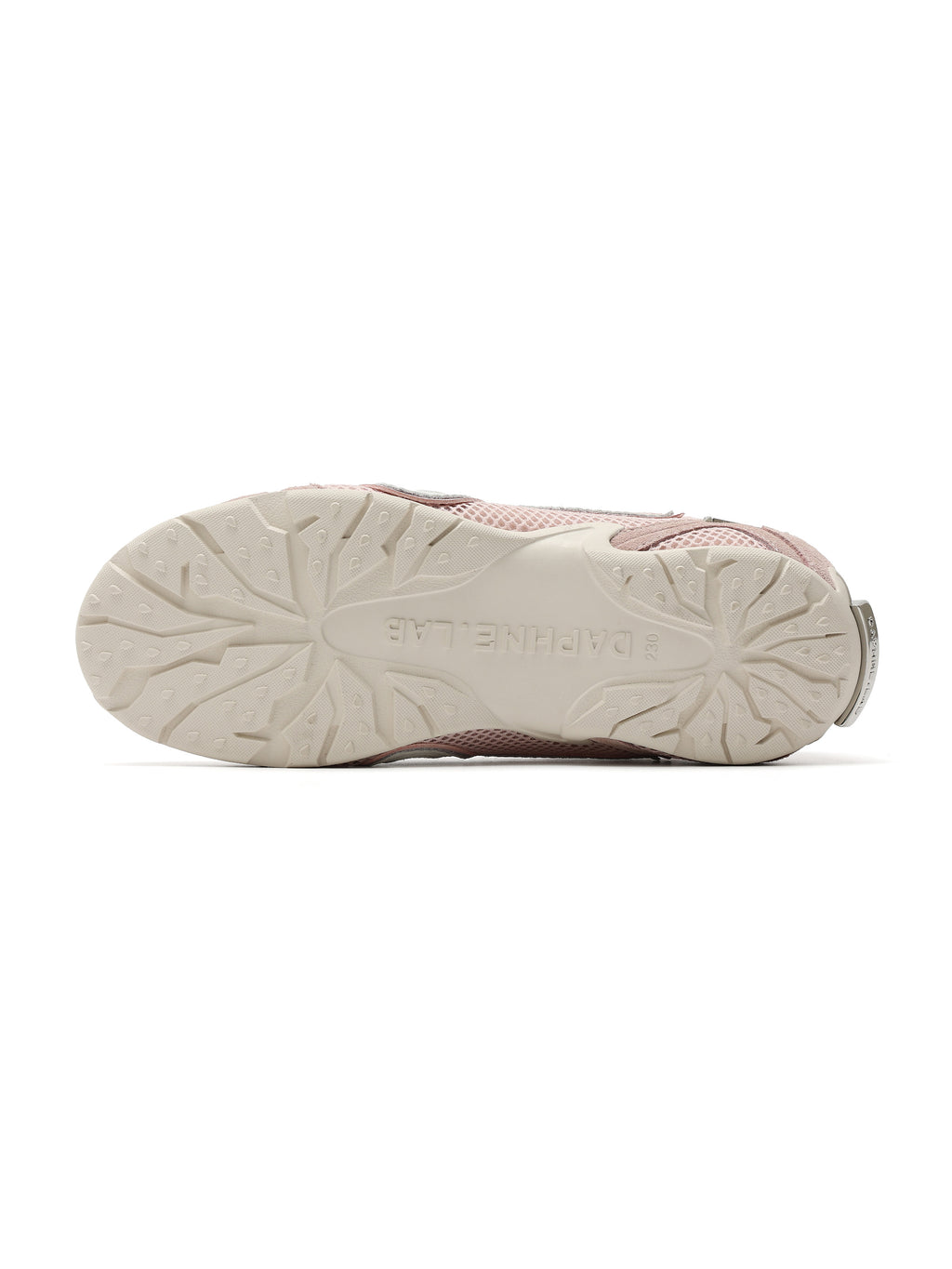 LETO Slim Mesh Trainers Blush Pink