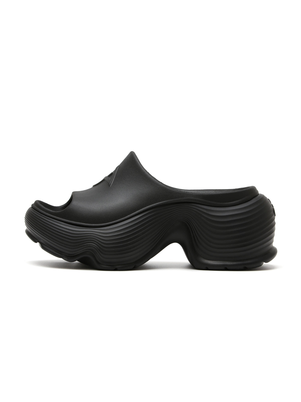 KYMA Wave Platform-Pantoletten Schwarz