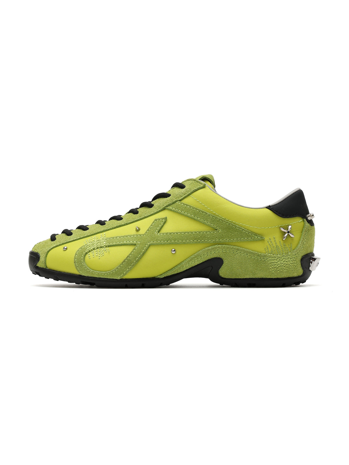 LETO Verzierte Sneaker Acid Green