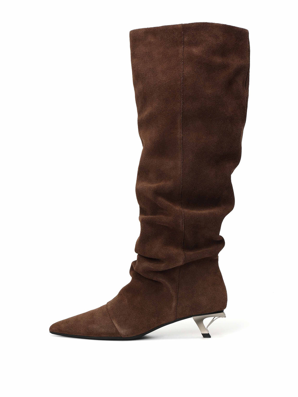EURYDICE Slouch Knee-High Boots Brown