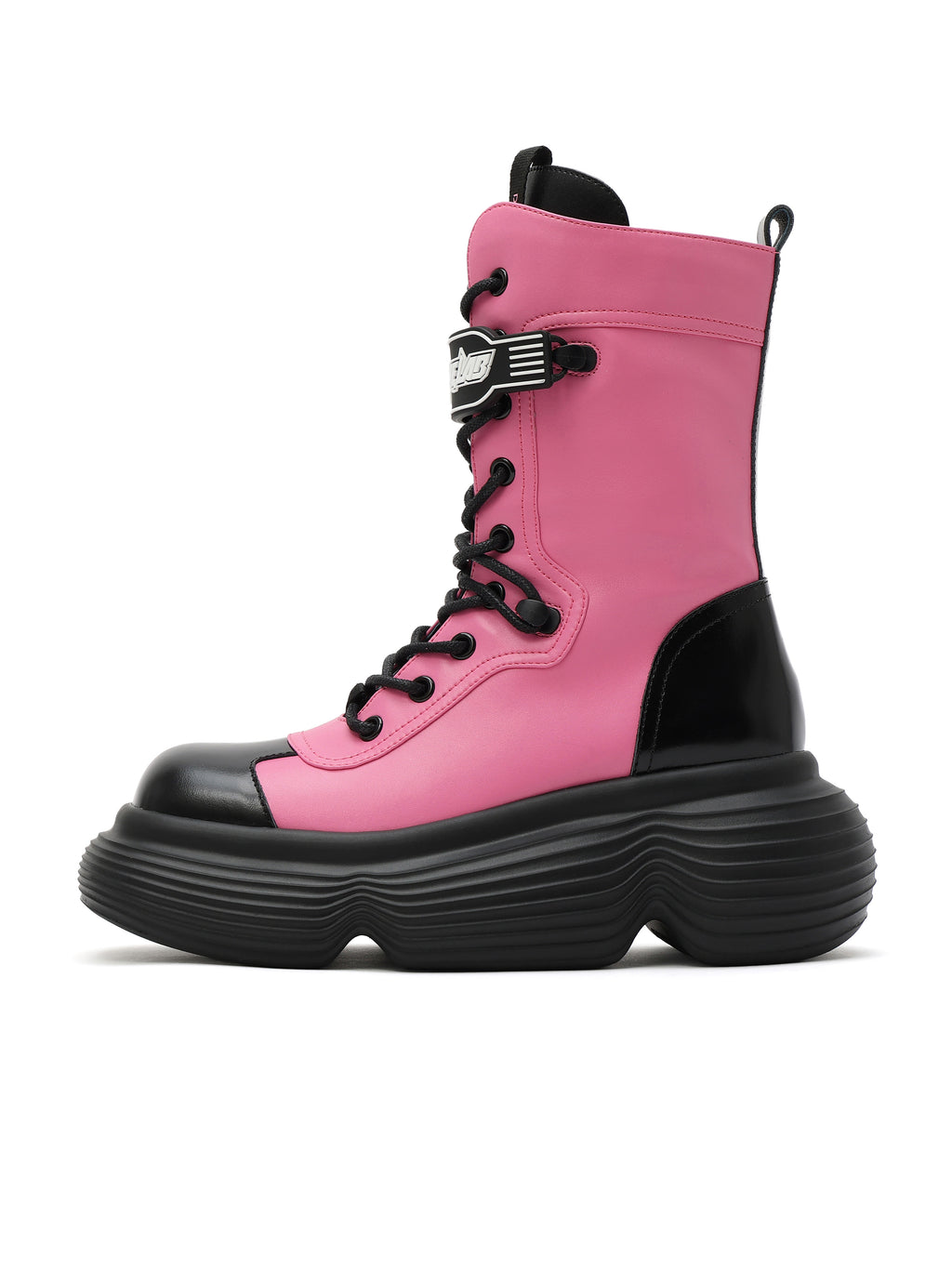 ASTRAEA Chunky Combat Boots Bubblegum Pink