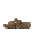 OREA Fringe Plateau-Sandalen Khakibraun