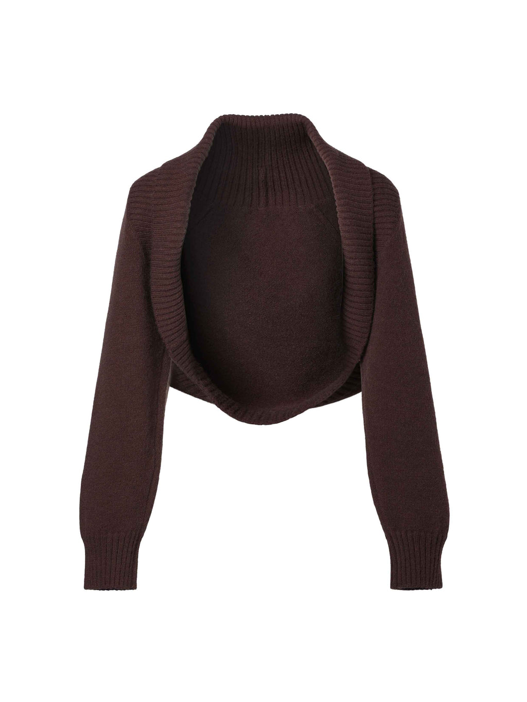 Oversized Shawl Collar Knit Bolero Cardigan