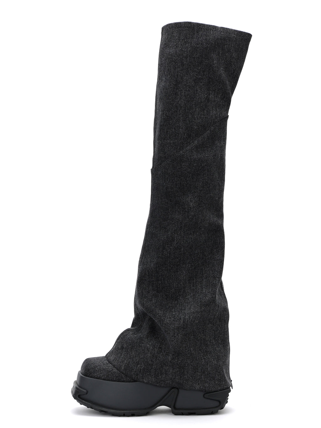 Daphne.Lab x DIDU | MOIRA Platform OTK Boots Black Denim