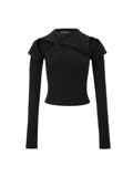 Daphne.Lab x MARRKNULL | Cutout Long-Sleeve Top
