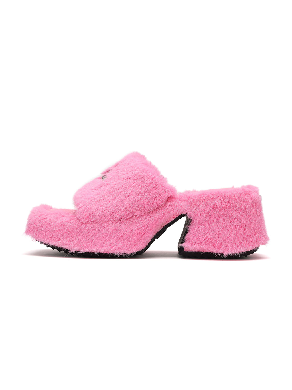 EIONE Fell-Plateau-Pantoletten Bubblegum Pink