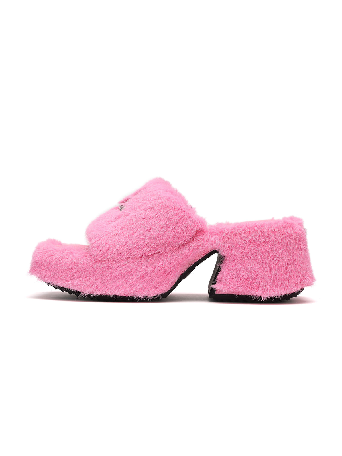 EIONE Fell-Plateau-Pantoletten Bubblegum Pink