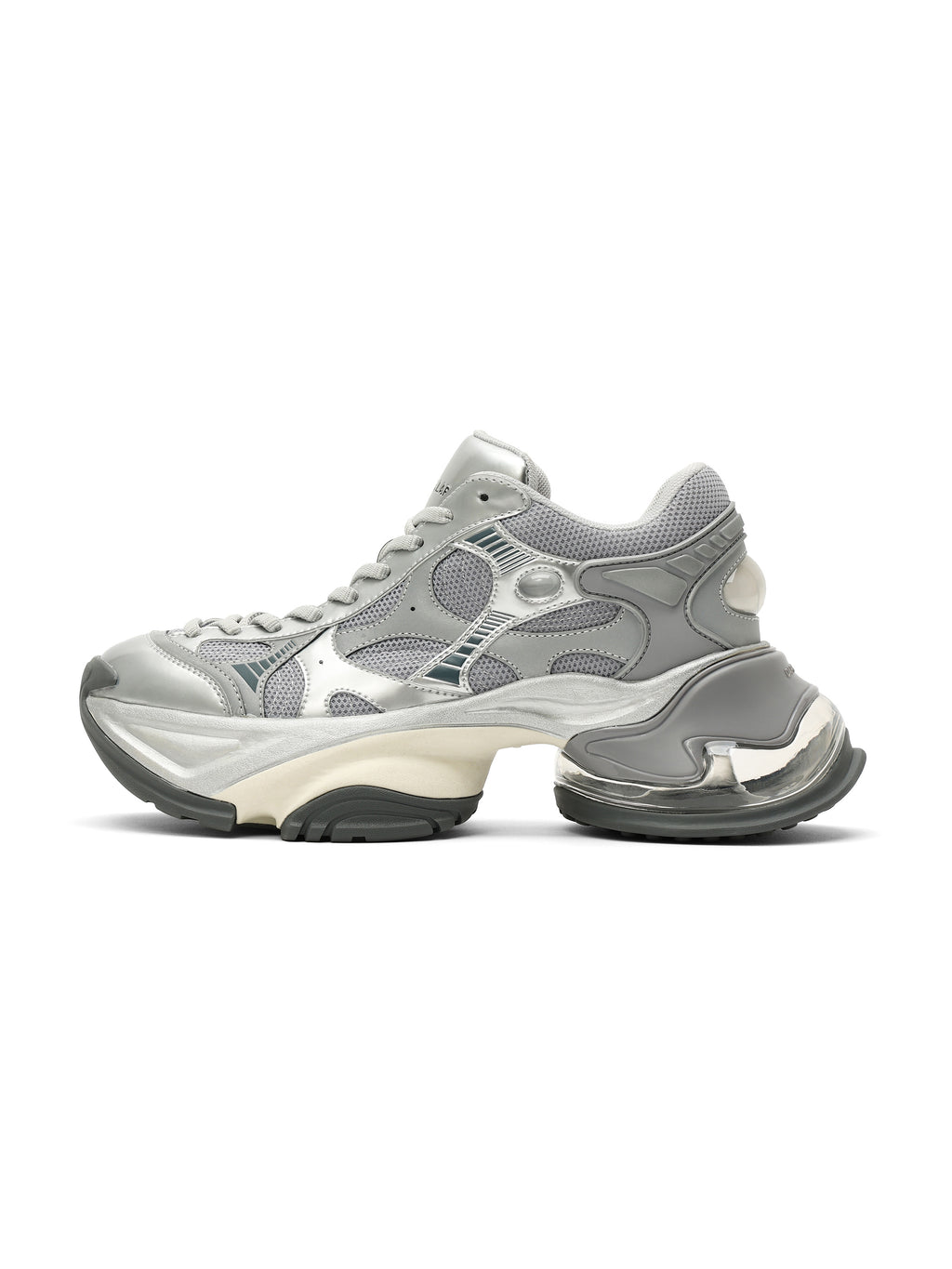 MEROPE Metallic Runner Sneakers Silver
