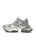 MEROPE Metallic Runner Sneakers Silver