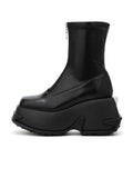 DEIMOS Sculpted Platform Ankle Boots Black