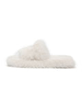NEPHELE Fur Slippers Ivory White