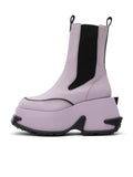 MELINOE Sculpted Platform Chelsea Boots Lilac