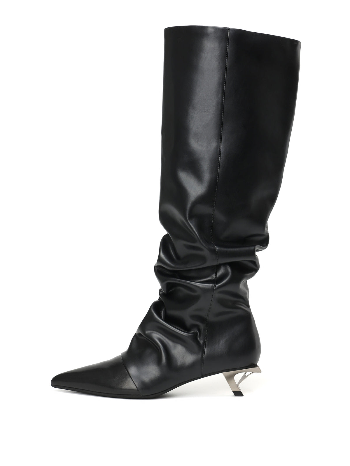 EURYDICE Slouch Knee-High Boots Black