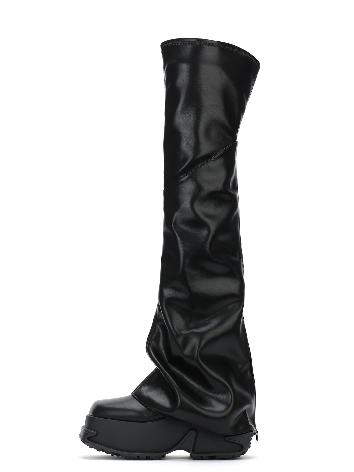 Daphne.Lab x DIDU | MOIRA Plateau Overknee-Stiefel Schwarz