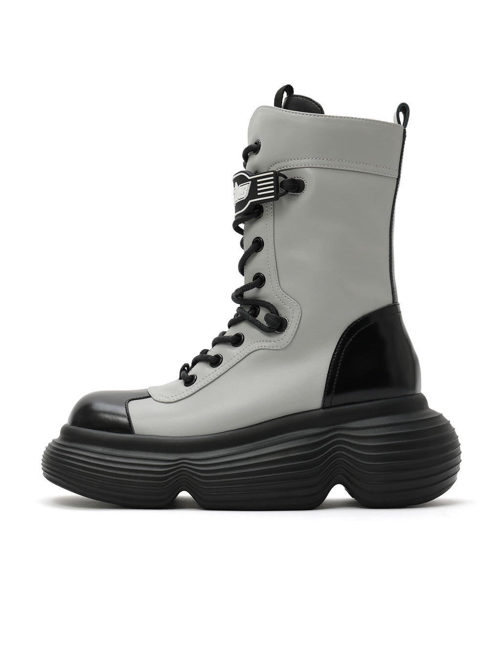 ASTRAEA Chunky Combat Boots Gray