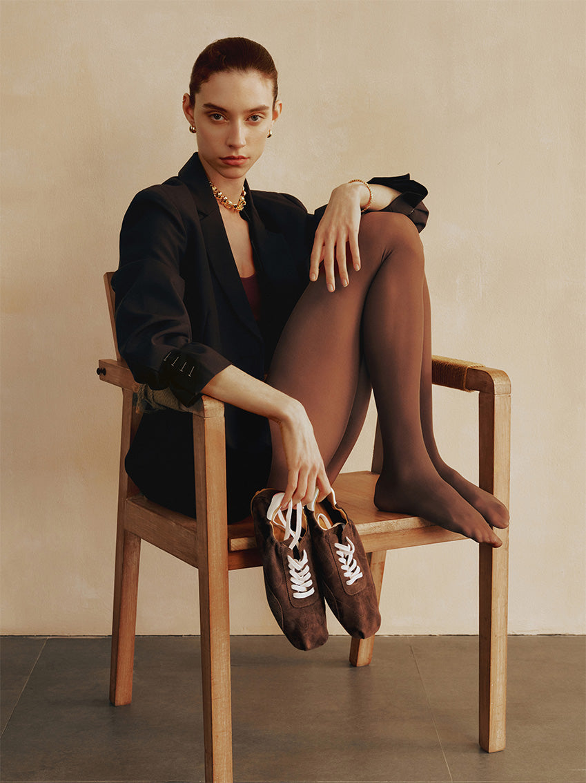 Cloud Soft™ AURA Retro Trainers Cocoa Brown