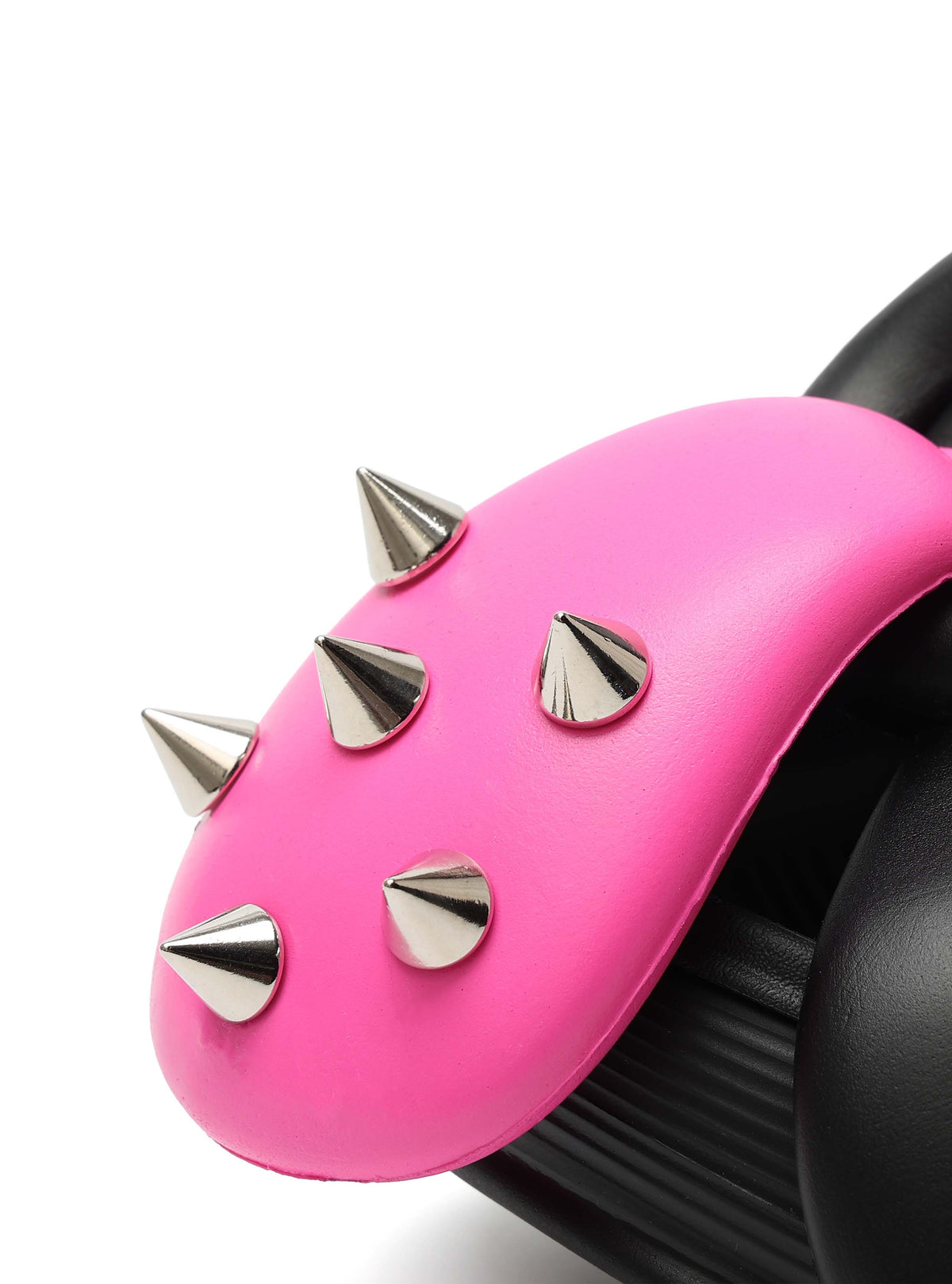 Daphne.Lab x BIGFAN | Tongue-Out Flower Slides Black