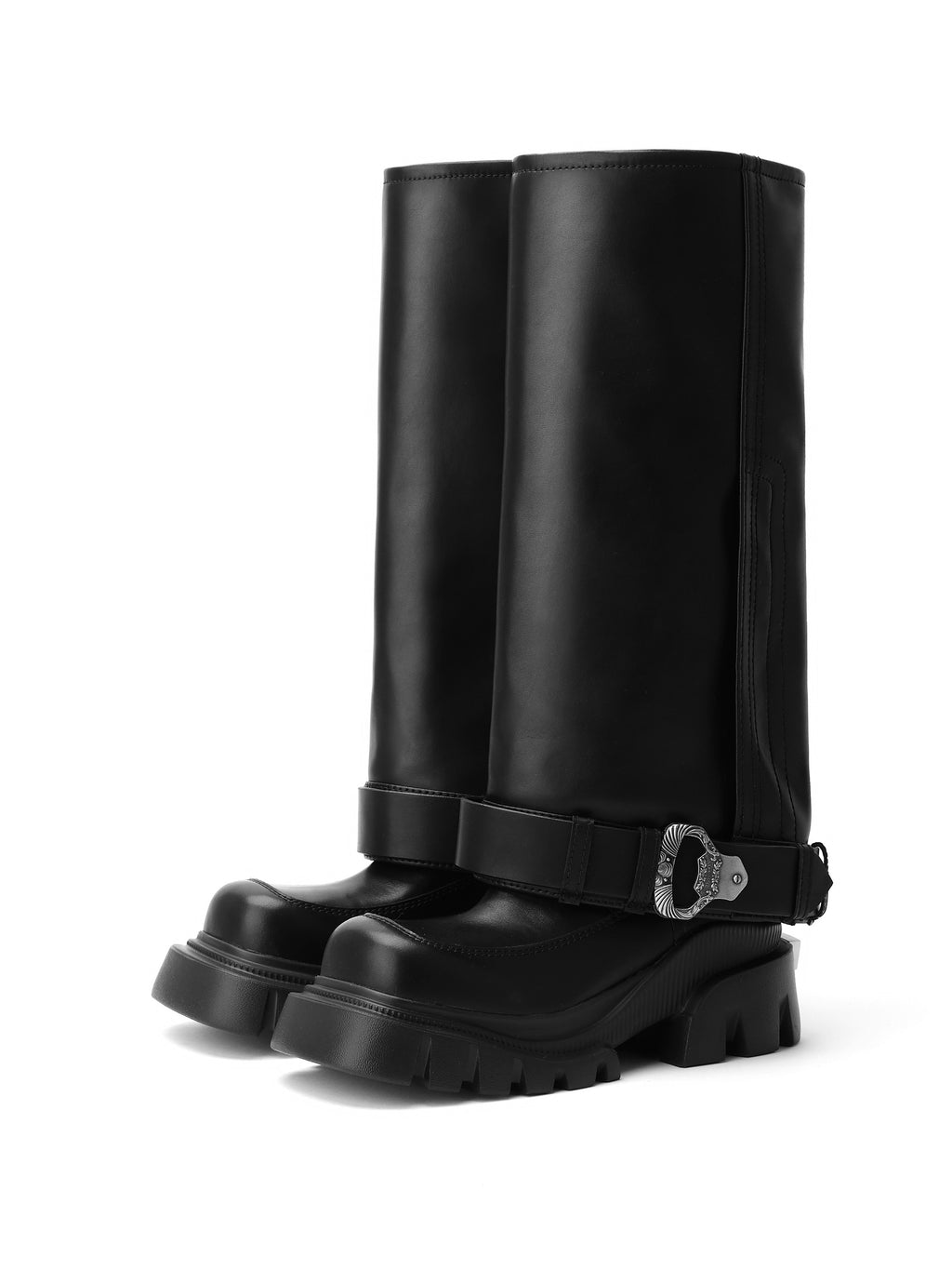 ENYO Gaiter Knee-High Boots Black