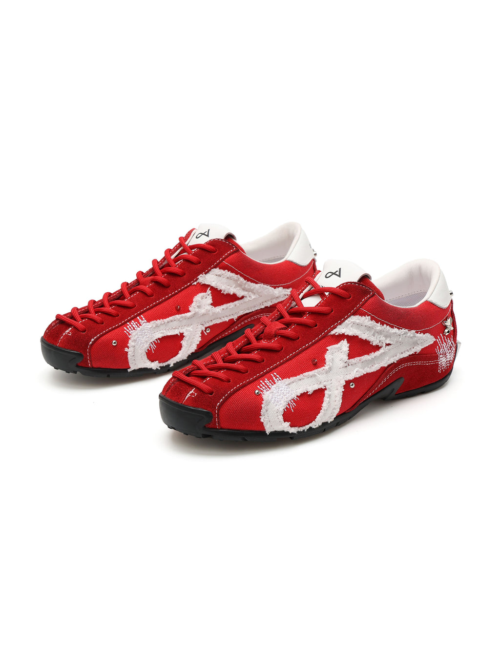 LETO Verzierte Sneaker Scharlachrot