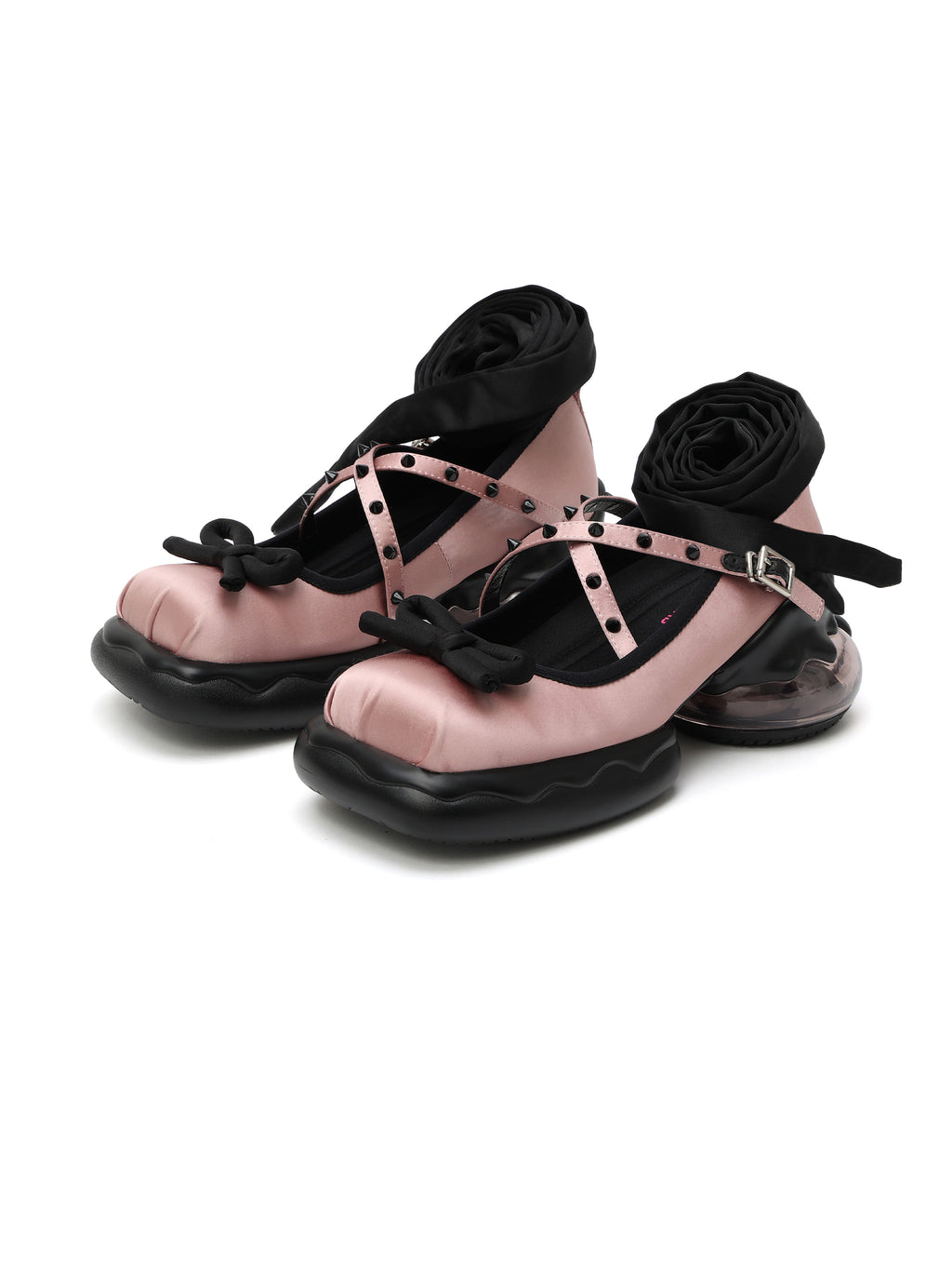 ERIS Ballet Chunky Mary Janes Blush Pink