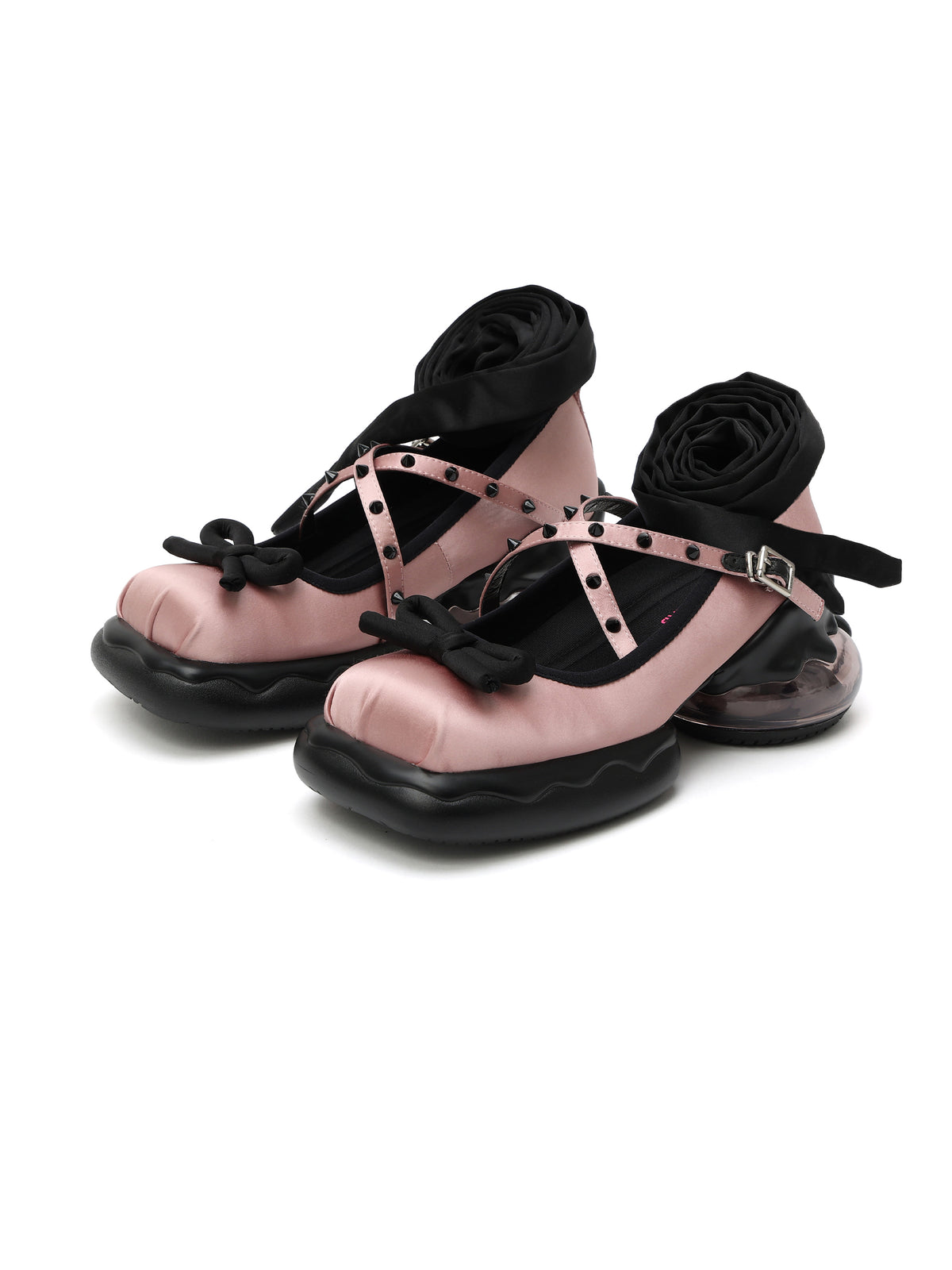 ERIS Ballet Chunky Mary Janes Rouge Rosa