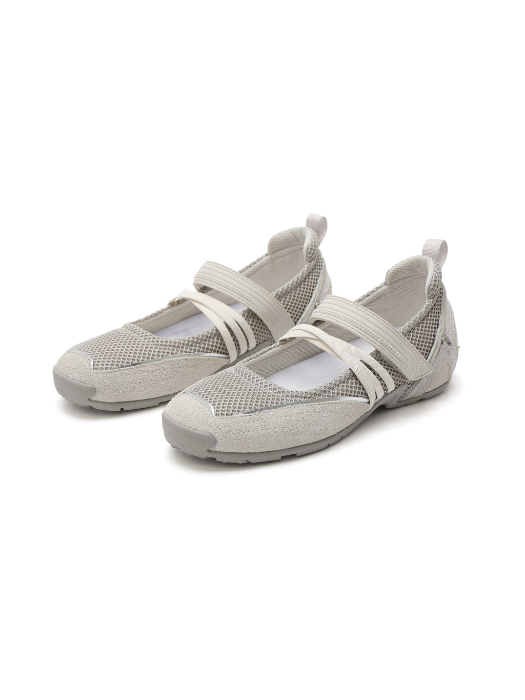 AELLO Sport Mary Jane Flats Mist Gray