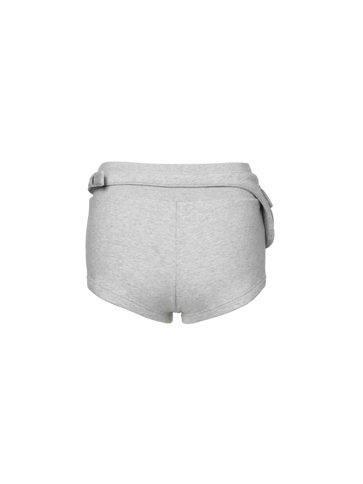 Detachable Belt Bag Knit Shorts Heather Gray