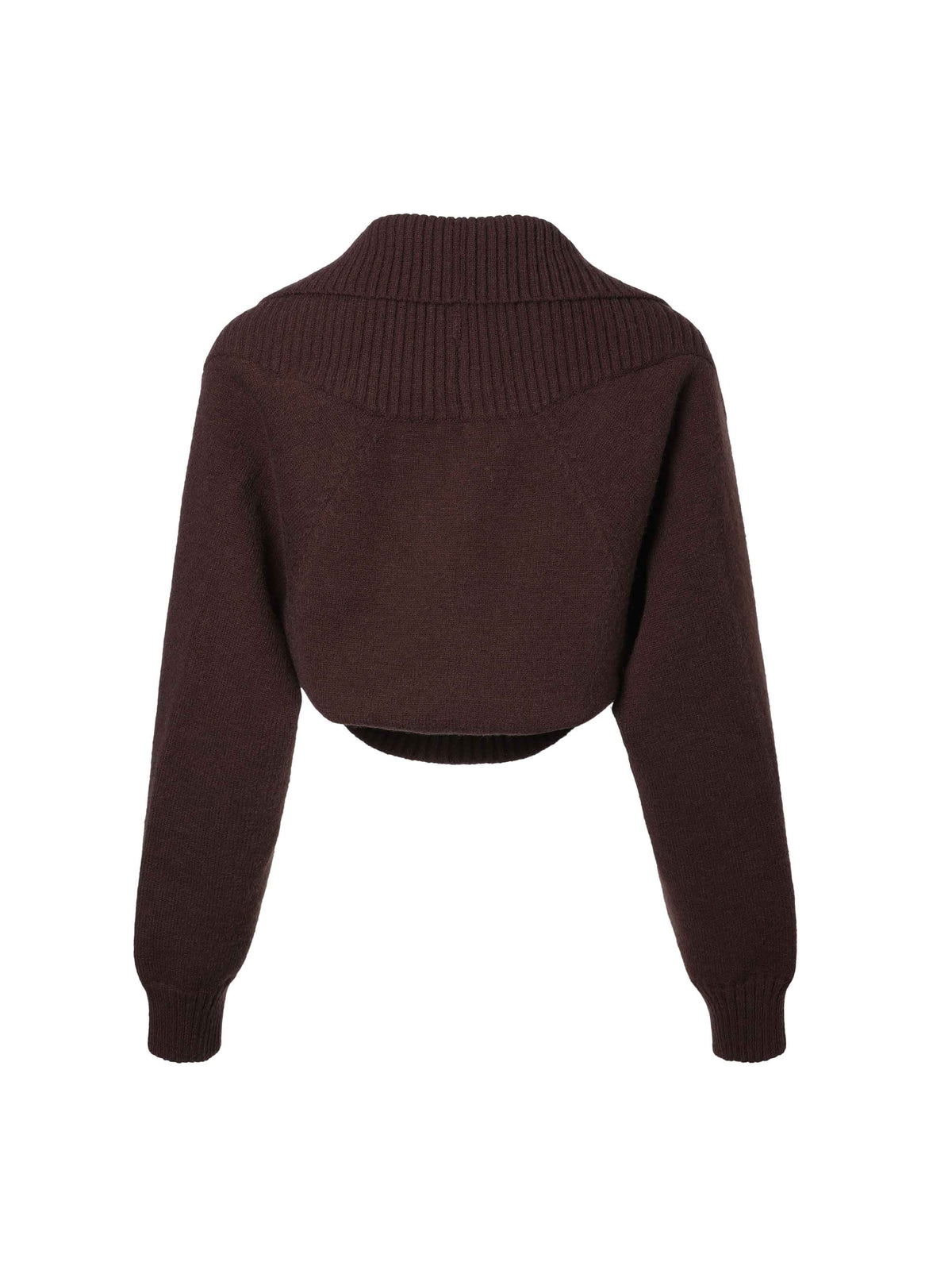 Oversized Shawl Collar Knit Bolero Cardigan