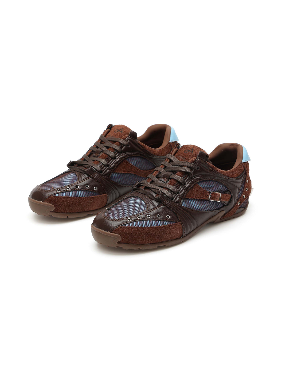 NERINE Hardware Retro-Sneaker Kakaobraun