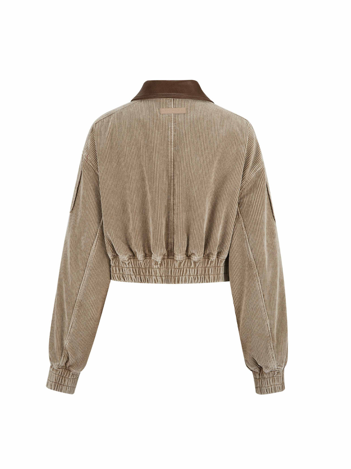Vintage Corduroy Padded Cropped Jacket