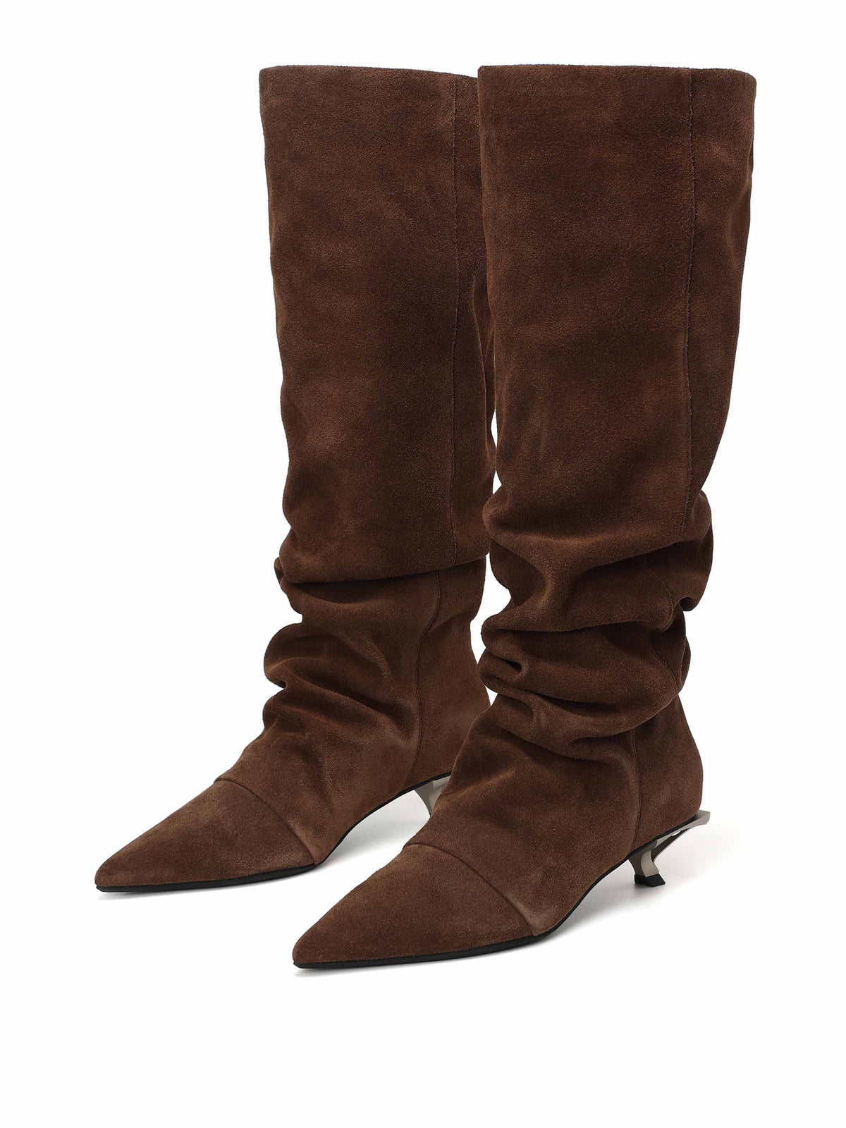 EURYDICE Slouch Knee-High Boots Brown
