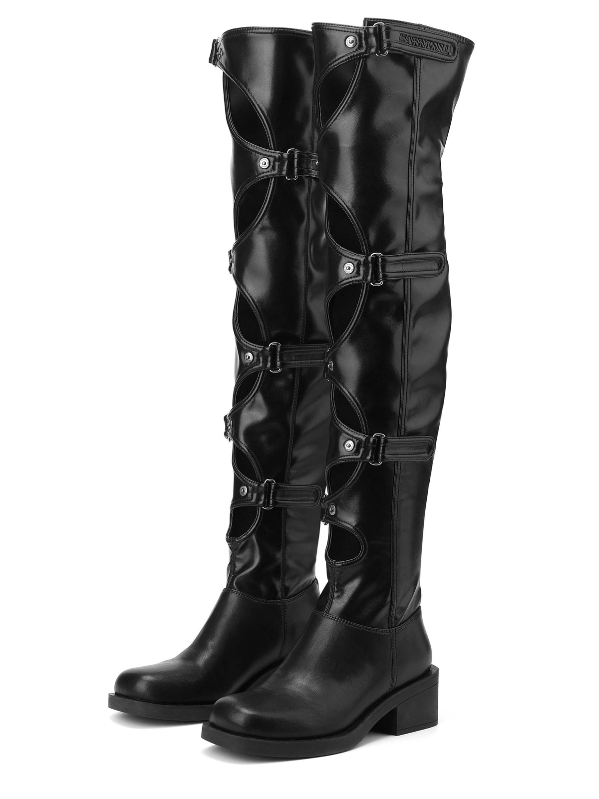 Daphne.Lab x MARRKNULL | Cutout Buckle OTK Boots
