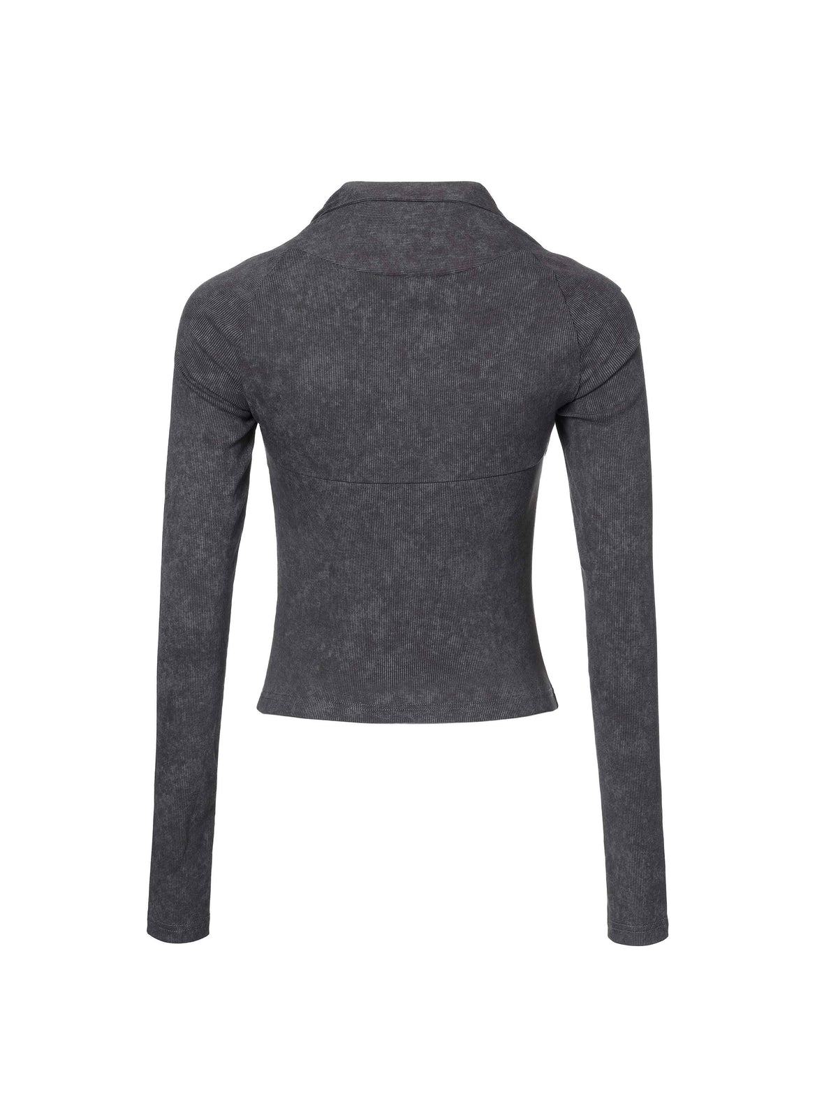 Layered-Look Square-Neck Knit Top