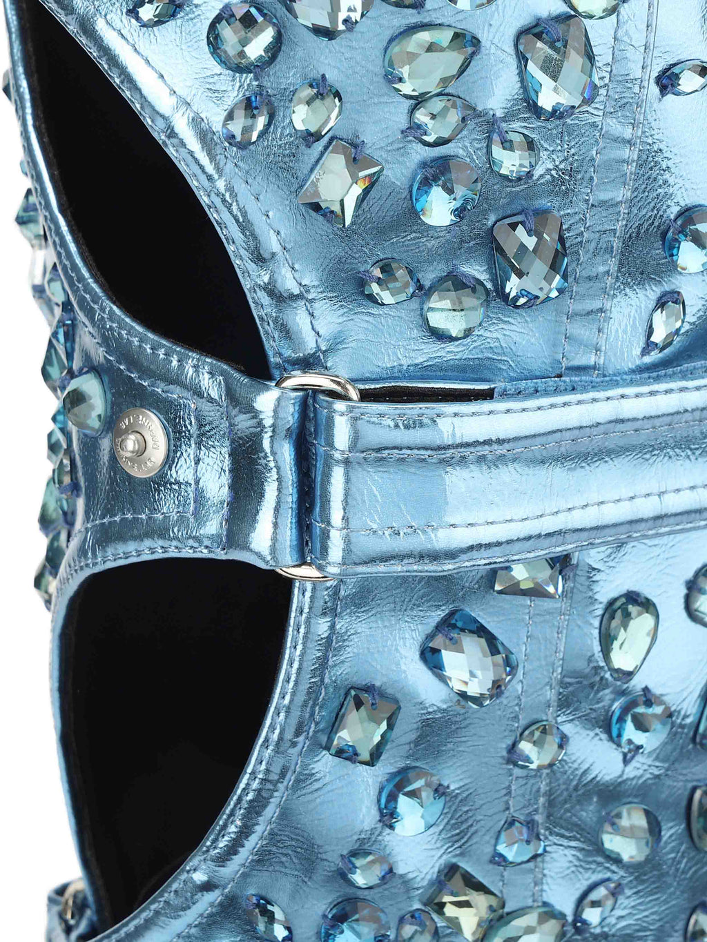 Daphne.Lab x MARRKNULL | Crystal Cutout Buckle OTK Boots