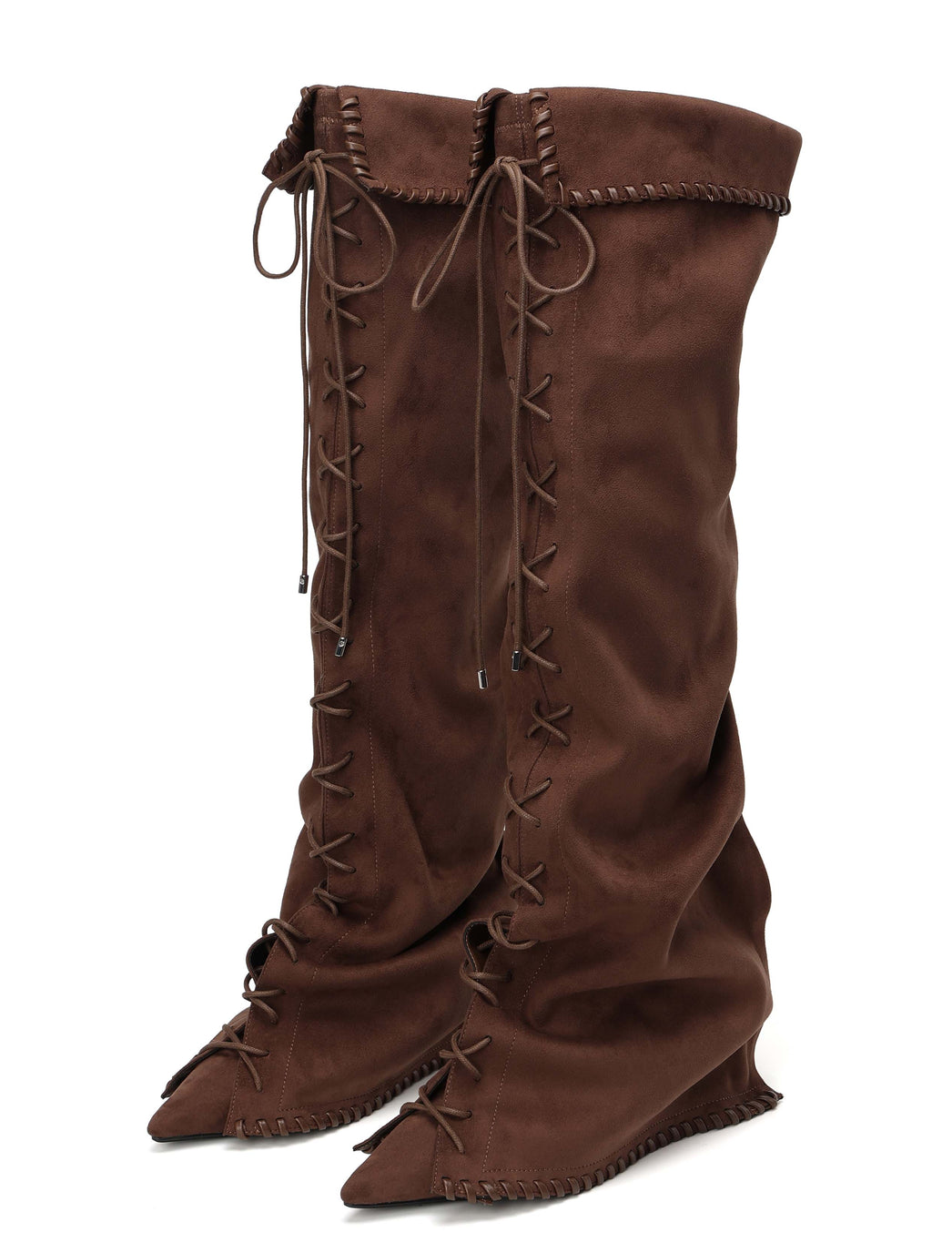 PHAEDRA Lace-Up Gaiter OTK Boots Cocoa Brown