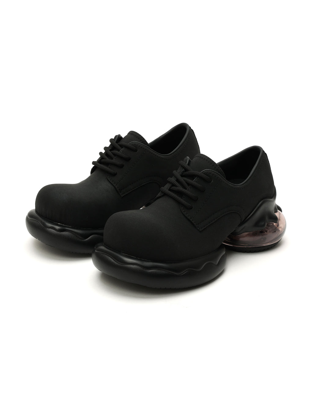 RHEA Chunky Derby Schuhe Schwarz