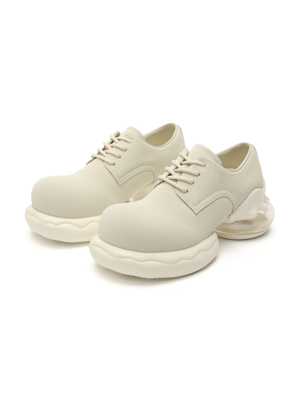 RHEA Chunky Derby Shoes Ivory White