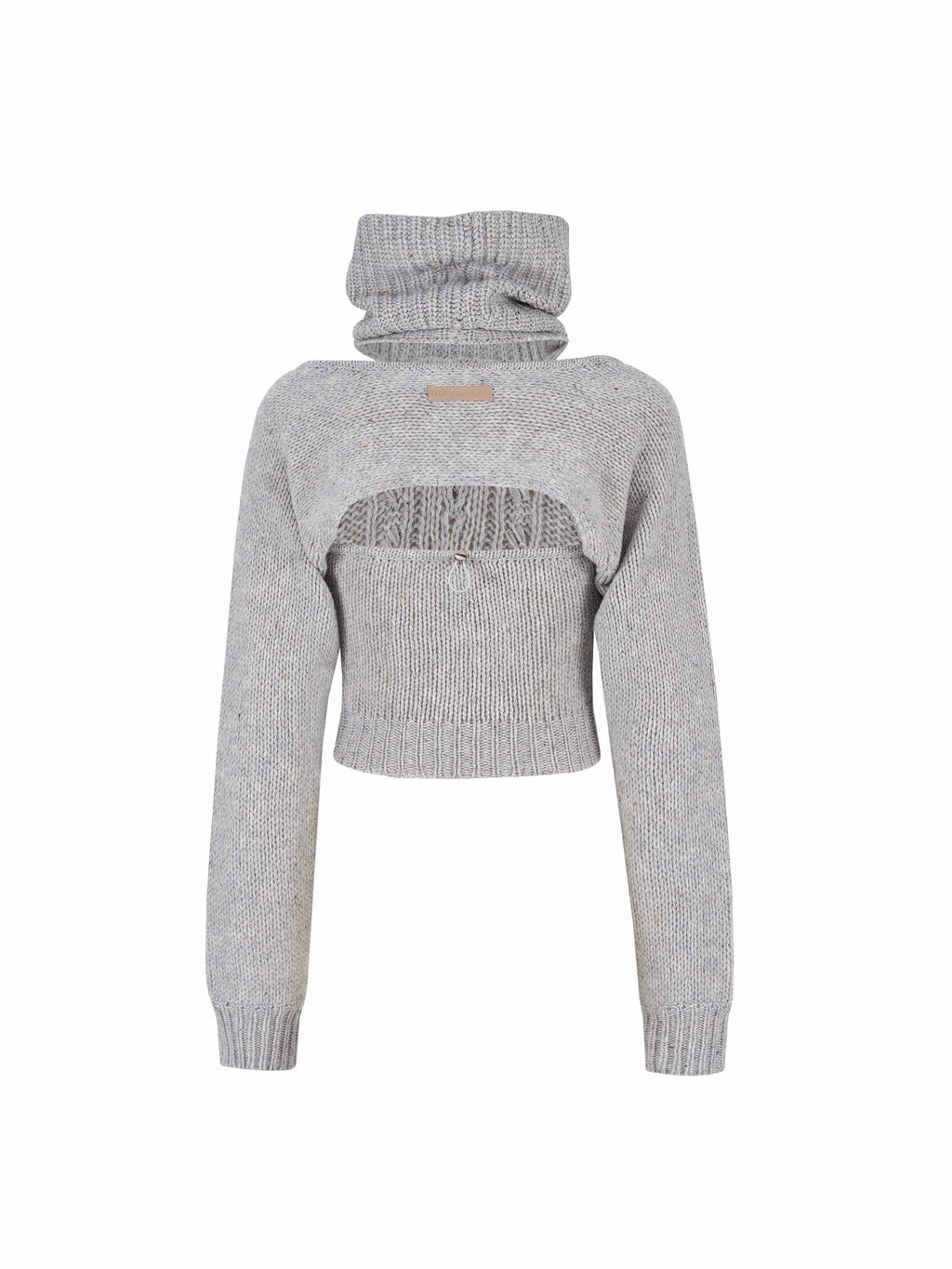 Cable Knit Turtleneck Two-Piece Set