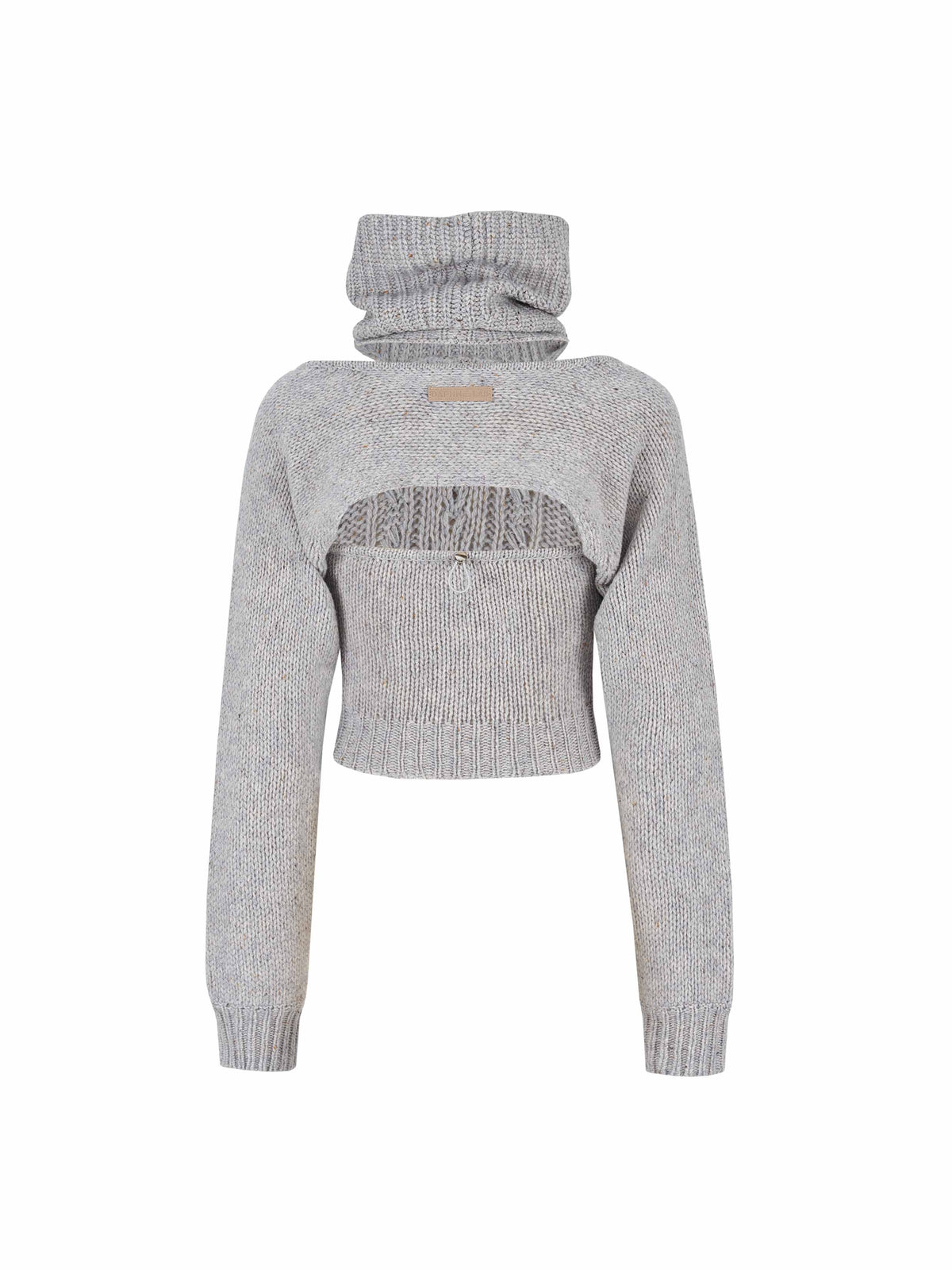 Cable Knit Turtleneck Two-Piece Set