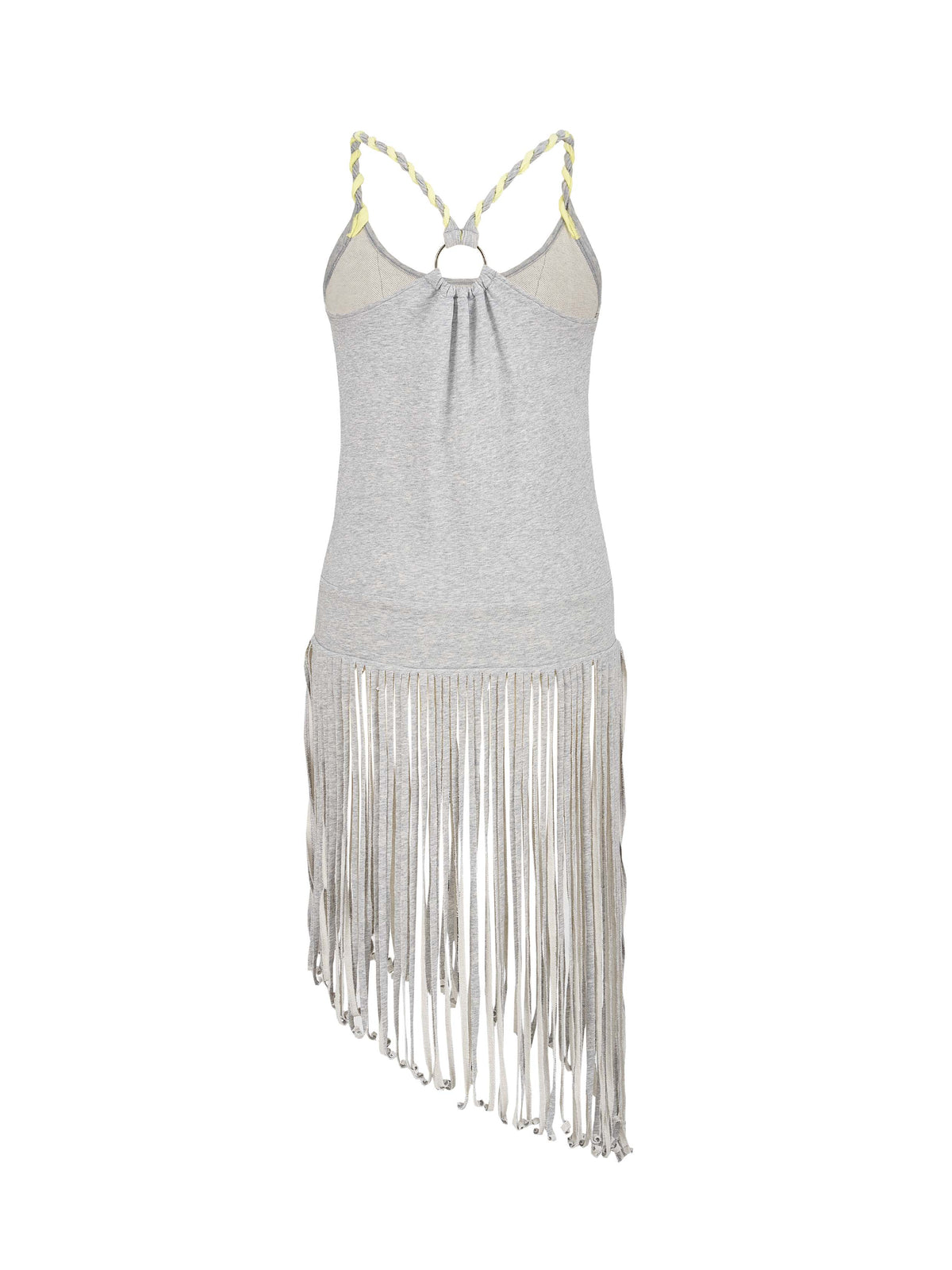 Fringe Cami Dress Set Heather Gray