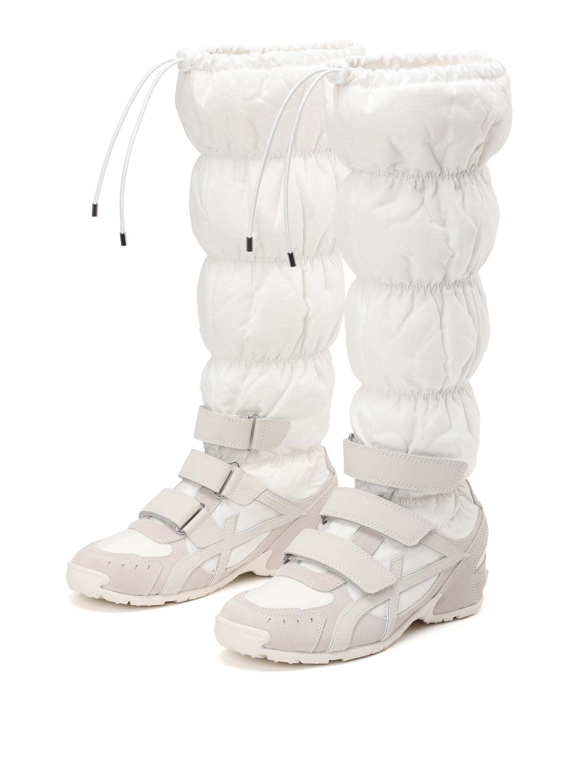 HARMONIA Padded Gaiter Knee-High Sneakers White