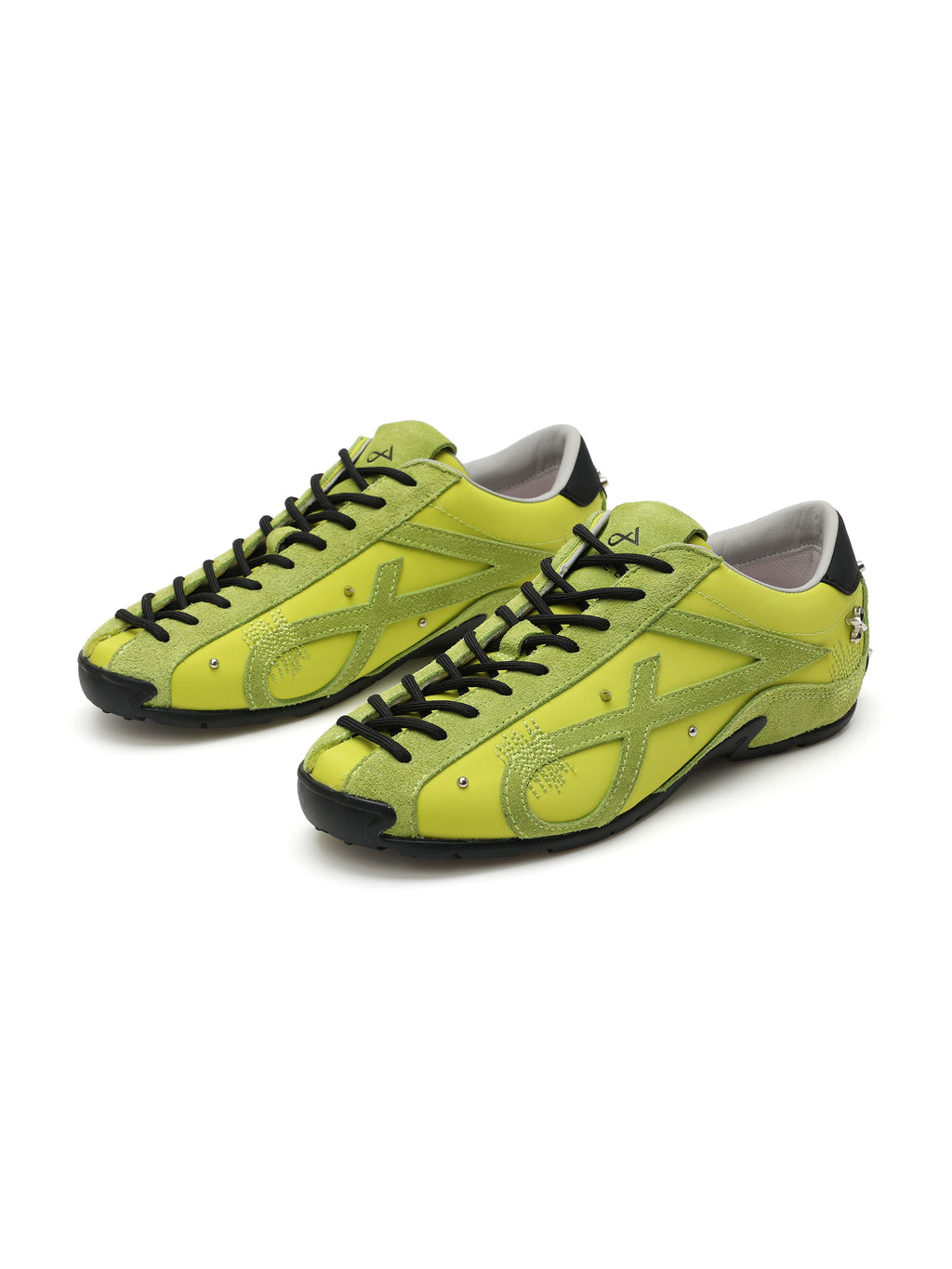 LETO Verzierte Sneaker Acid Green