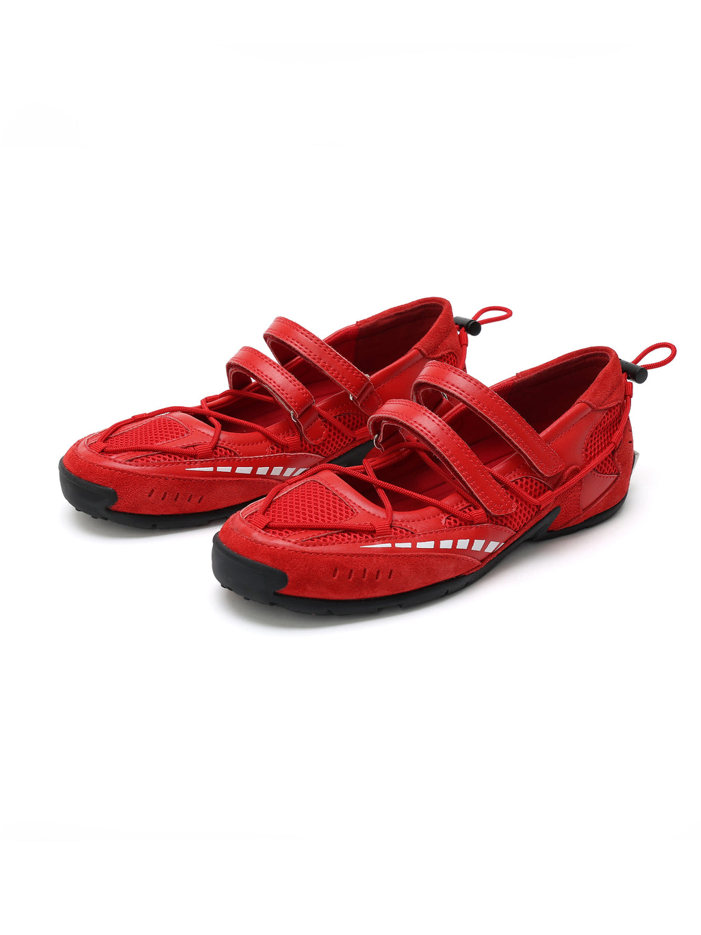 PHEME Tech Ballet Mary Janes Scarlet Red
