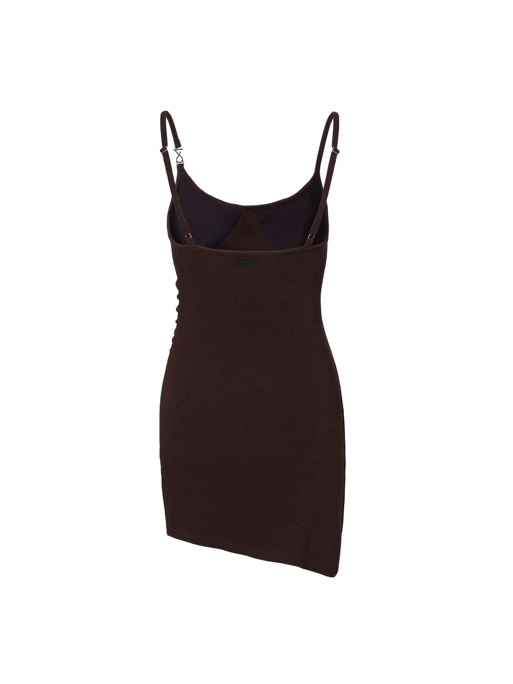 Embellished Bodycon Mini Dress Brown