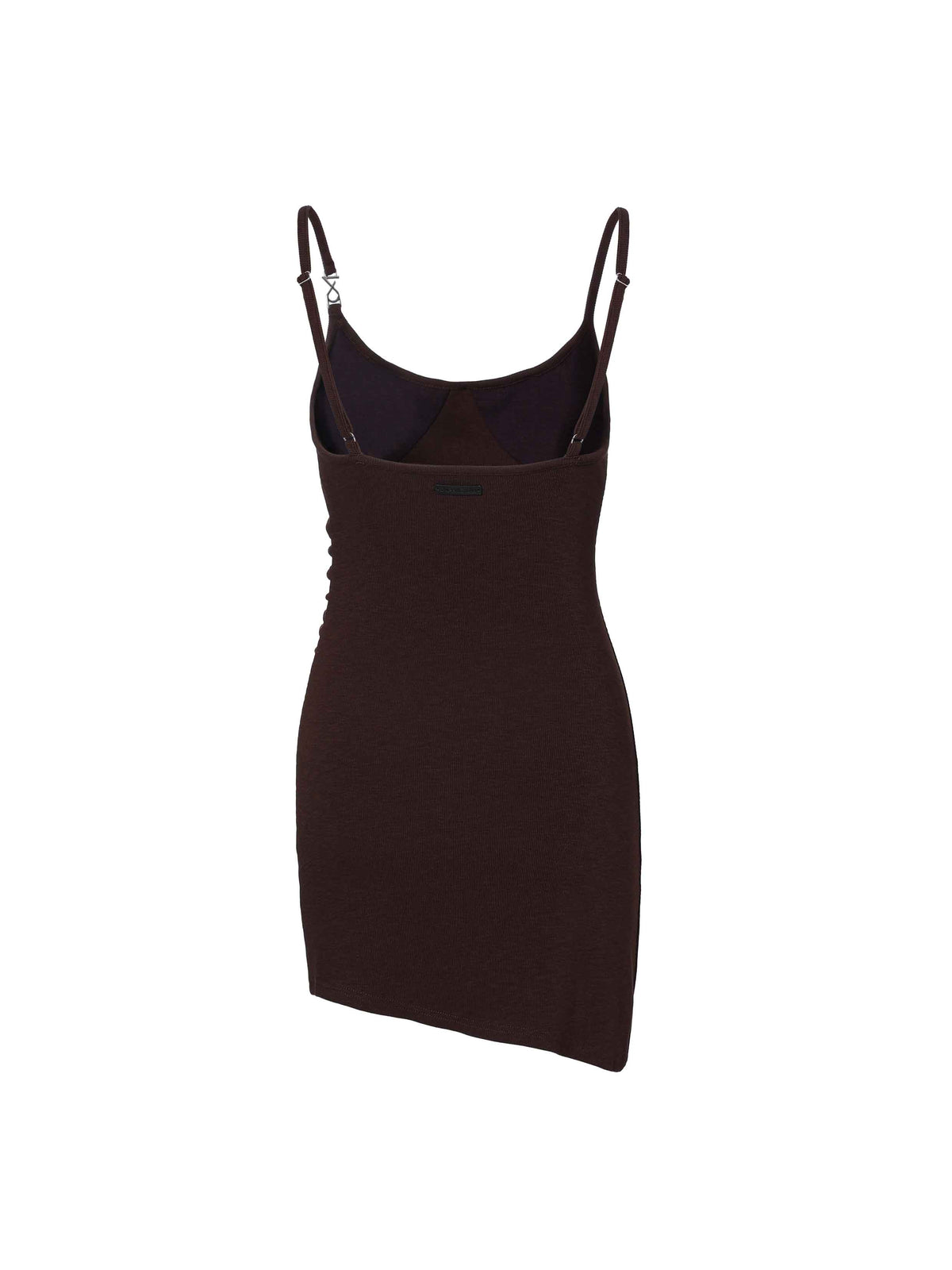 Embellished Bodycon Mini Dress Brown
